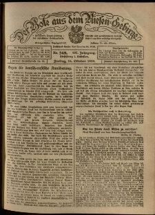 Der Bote aus dem Riesen-Gebirge : Zeitung für alle Stände, R. 107, 1919, nr 249