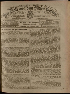 Der Bote aus dem Riesen-Gebirge : Zeitung für alle Stände, R. 107, 1919, nr 252