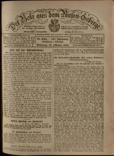 Der Bote aus dem Riesen-Gebirge : Zeitung für alle Stände, R. 107, 1919, nr 253