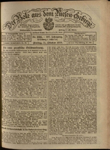 Der Bote aus dem Riesen-Gebirge : Zeitung für alle Stände, R. 107, 1919, nr 255