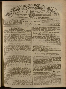 Der Bote aus dem Riesen-Gebirge : Zeitung für alle Stände, R. 107, 1919, nr 256