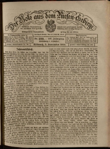 Der Bote aus dem Riesen-Gebirge : Zeitung für alle Stände, R. 107, 1919, nr 259