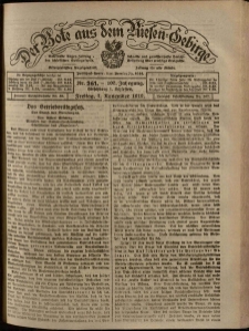 Der Bote aus dem Riesen-Gebirge : Zeitung für alle Stände, R. 107, 1919, nr 261