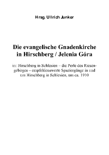 Die evangelische Gnadenkirche in Hirschberg / Jelenia Góra [Dokument elektroniczny]