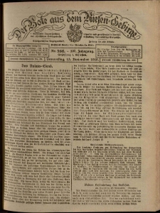 Der Bote aus dem Riesen-Gebirge : Zeitung für alle Stände, R. 107, 1919, nr 266