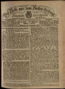 Der Bote aus dem Riesen-Gebirge : Zeitung für alle Stände, R. 107, 1919, nr 276