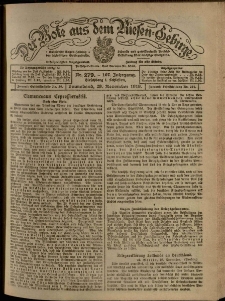 Der Bote aus dem Riesen-Gebirge : Zeitung für alle Stände, R. 107, 1919, nr 279