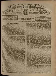 Der Bote aus dem Riesen-Gebirge : Zeitung für alle Stände, R. 107, 1919, nr 280