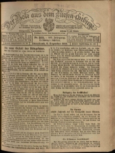 Der Bote aus dem Riesen-Gebirge : Zeitung für alle Stände, R. 107, 1919, nr 285