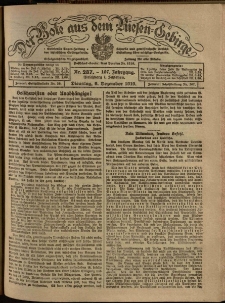 Der Bote aus dem Riesen-Gebirge : Zeitung für alle Stände, R. 107, 1919, nr 287