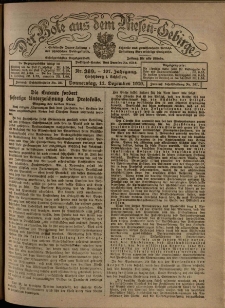 Der Bote aus dem Riesen-Gebirge : Zeitung für alle Stände, R. 107, 1919, nr 289