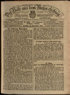 Der Bote aus dem Riesen-Gebirge : Zeitung für alle Stände, R. 107, 1919, nr 296