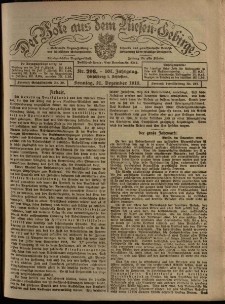 Der Bote aus dem Riesen-Gebirge : Zeitung für alle Stände, R. 107, 1919, nr 298