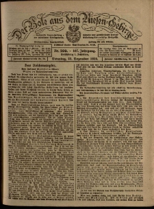 Der Bote aus dem Riesen-Gebirge : Zeitung für alle Stände, R. 107, 1919, nr 299