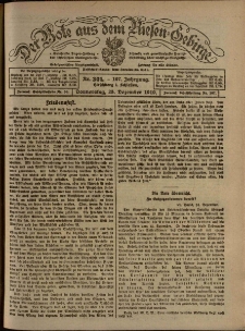 Der Bote aus dem Riesen-Gebirge : Zeitung für alle Stände, R. 107, 1919, nr 301