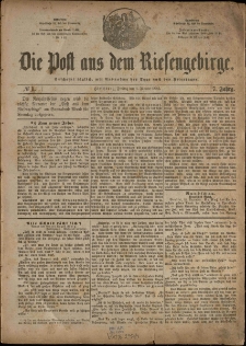 Die Post aus dem Riesengebirge, 1886, nr 1