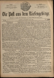 Die Post aus dem Riesengebirge, 1886, nr 6