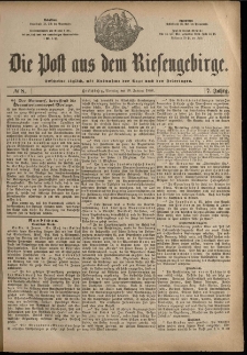 Die Post aus dem Riesengebirge, 1886, nr 8