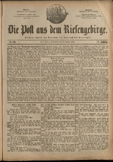 Die Post aus dem Riesengebirge, 1886, nr 19