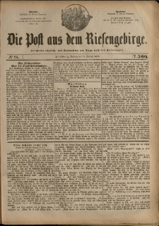 Die Post aus dem Riesengebirge, 1886, nr 24