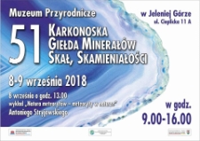 51. Karkonoska Giełda Minerałów, Skał, Skamieniałości i Wyrobów Jubilerskich - plakat [Dokument życia społecznego]