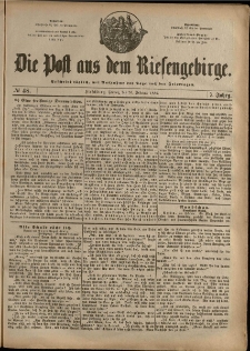 Die Post aus dem Riesengebirge, 1886, nr 48