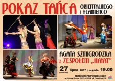 Pokaz tańca orientalnego i flamenco - plakat [Dokument życia społecznego]