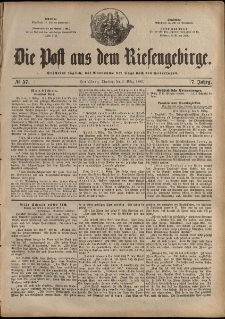 Die Post aus dem Riesengebirge, 1886, nr 57