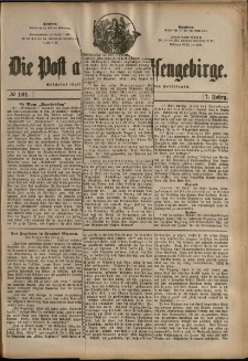 Die Post aus dem Riesengebirge, 1886, nr 101