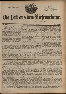 Die Post aus dem Riesengebirge, 1886, nr 102