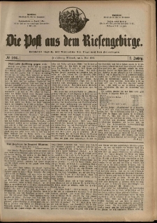 Die Post aus dem Riesengebirge, 1886, nr 104