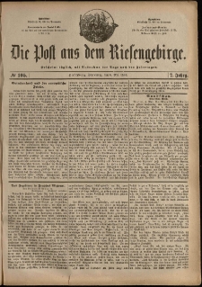 Die Post aus dem Riesengebirge, 1886, nr 105