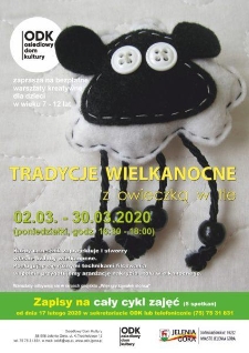 Tradycje wielkanocne z owieczką w tle - plakat [Dokument życia społecznego]