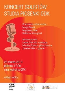 Koncert solistów Studia Piosenki ODK - plakat [Dokument życia społecznego]