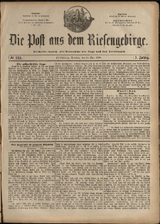 Die Post aus dem Riesengebirge, 1886, nr 115