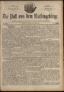 Die Post aus dem Riesengebirge, 1886, nr 117