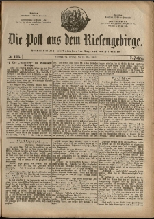 Die Post aus dem Riesengebirge, 1886, nr 123