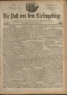 Die Post aus dem Riesengebirge, 1886, nr 125