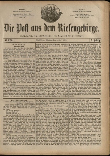 Die Post aus dem Riesengebirge, 1886, nr 126