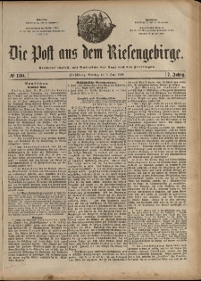 Die Post aus dem Riesengebirge, 1886, nr 130