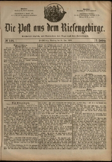 Die Post aus dem Riesengebirge, 1886, nr 148