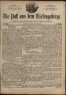 Die Post aus dem Riesengebirge, 1886, nr 157