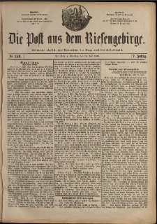 Die Post aus dem Riesengebirge, 1886, nr 159