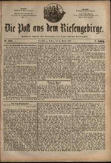 Die Post aus dem Riesengebirge, 1886, nr 193