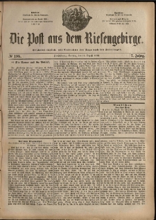 Die Post aus dem Riesengebirge, 1886, nr 195