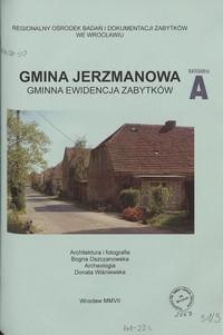 Gmina Jerzmanowa : Gminna Ewidencja Zabytków