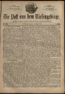 Die Post aus dem Riesengebirge, 1886, nr 199