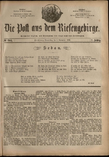 Die Post aus dem Riesengebirge, 1886, nr 204