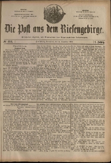 Die Post aus dem Riesengebirge, 1886, nr 212