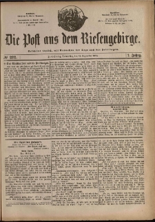 Die Post aus dem Riesengebirge, 1886, nr 222